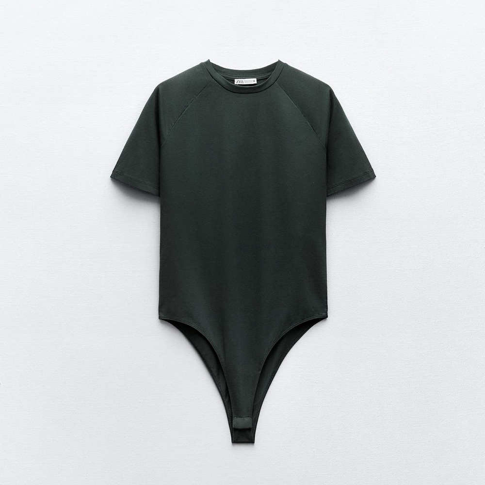 NWT Zara dark green body suit